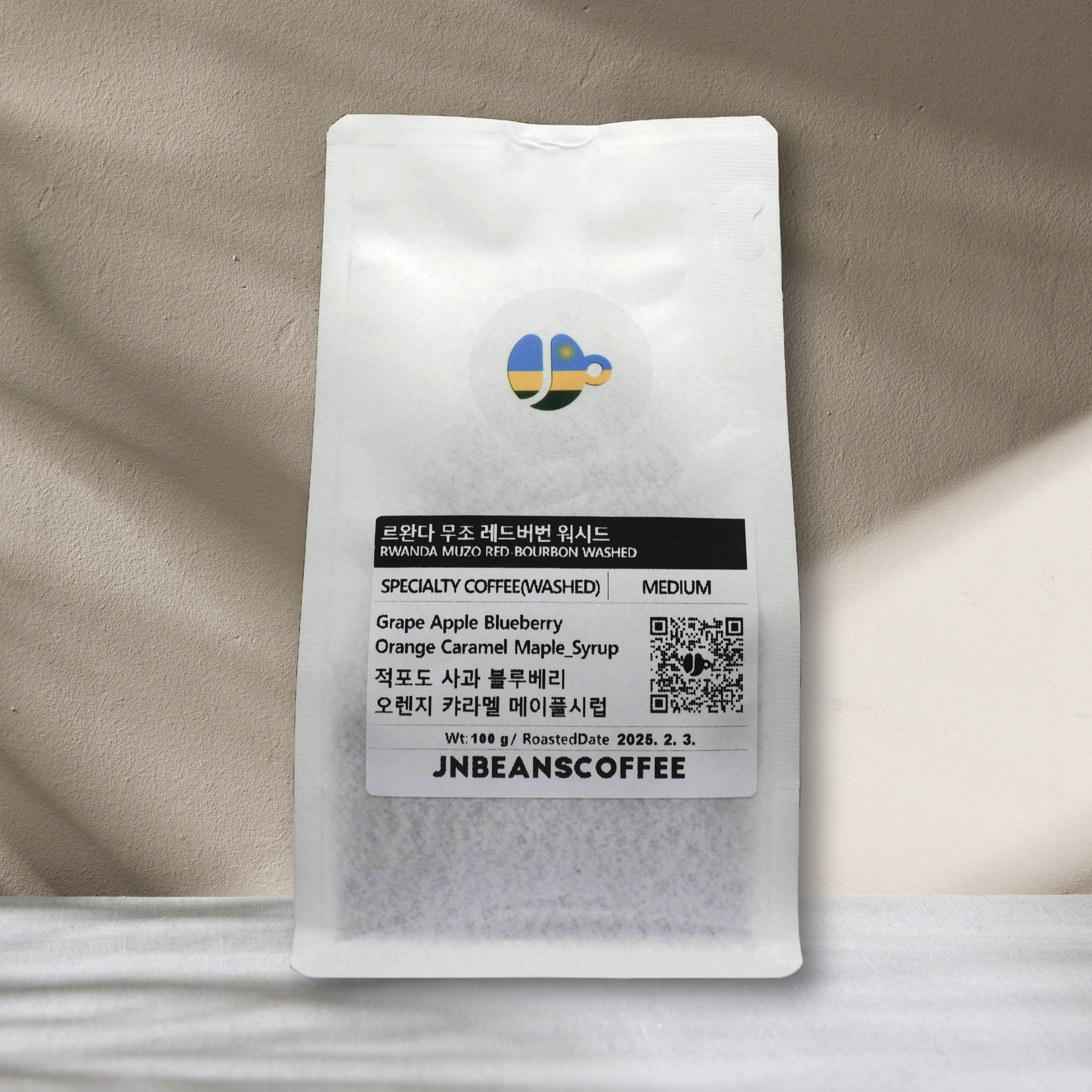 르완다 무조 레드버번 워시드 (RWANDA MUZO RED-BOURBON FULLY WASHED) - 르완다커피 / 원두 100g - 메인 이미지