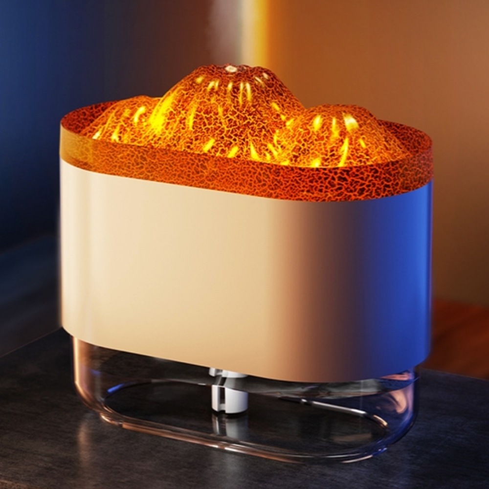 볼케이노 미니가습기 사무실 탁상용가습기 USB 무드등 300ml