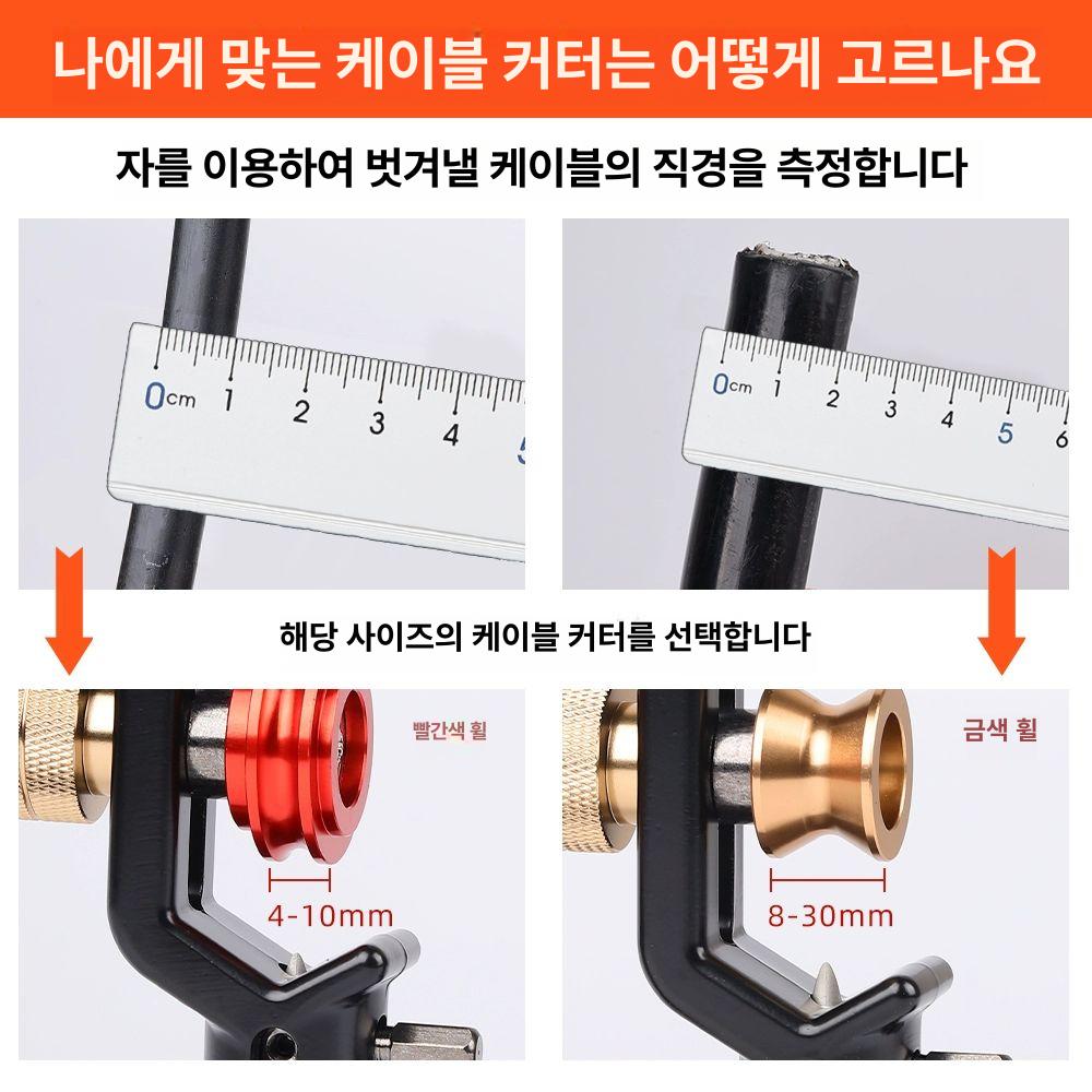 칼 탈피기 광케이블 컷팅기 스트립퍼 기본형 전선피복 싱글 블레이드 1개 - 상세 이미지 3