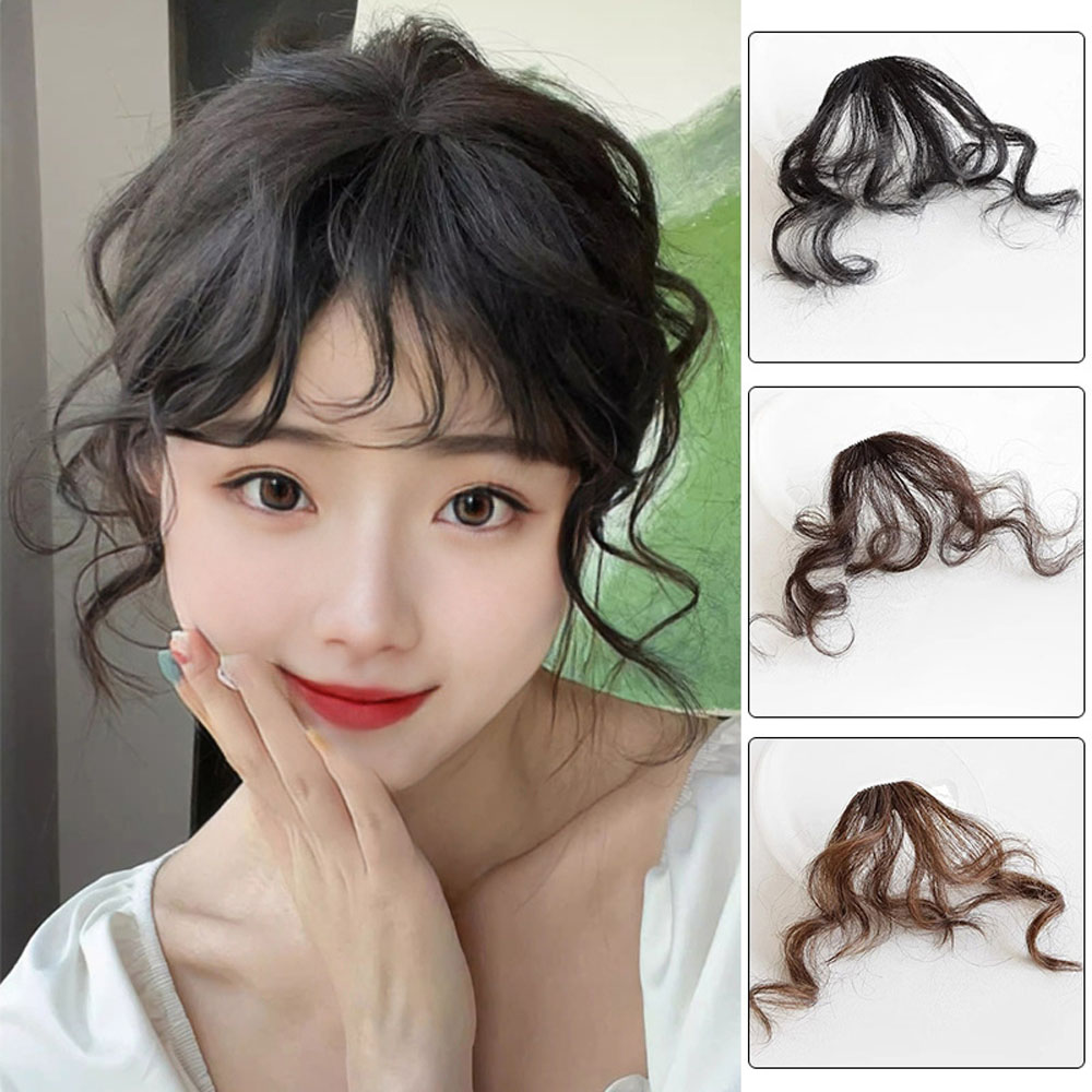애교 앞머리 웨이브 가발 헤어피스 S컬 옆머리 부분가발 - 상세 이미지 5