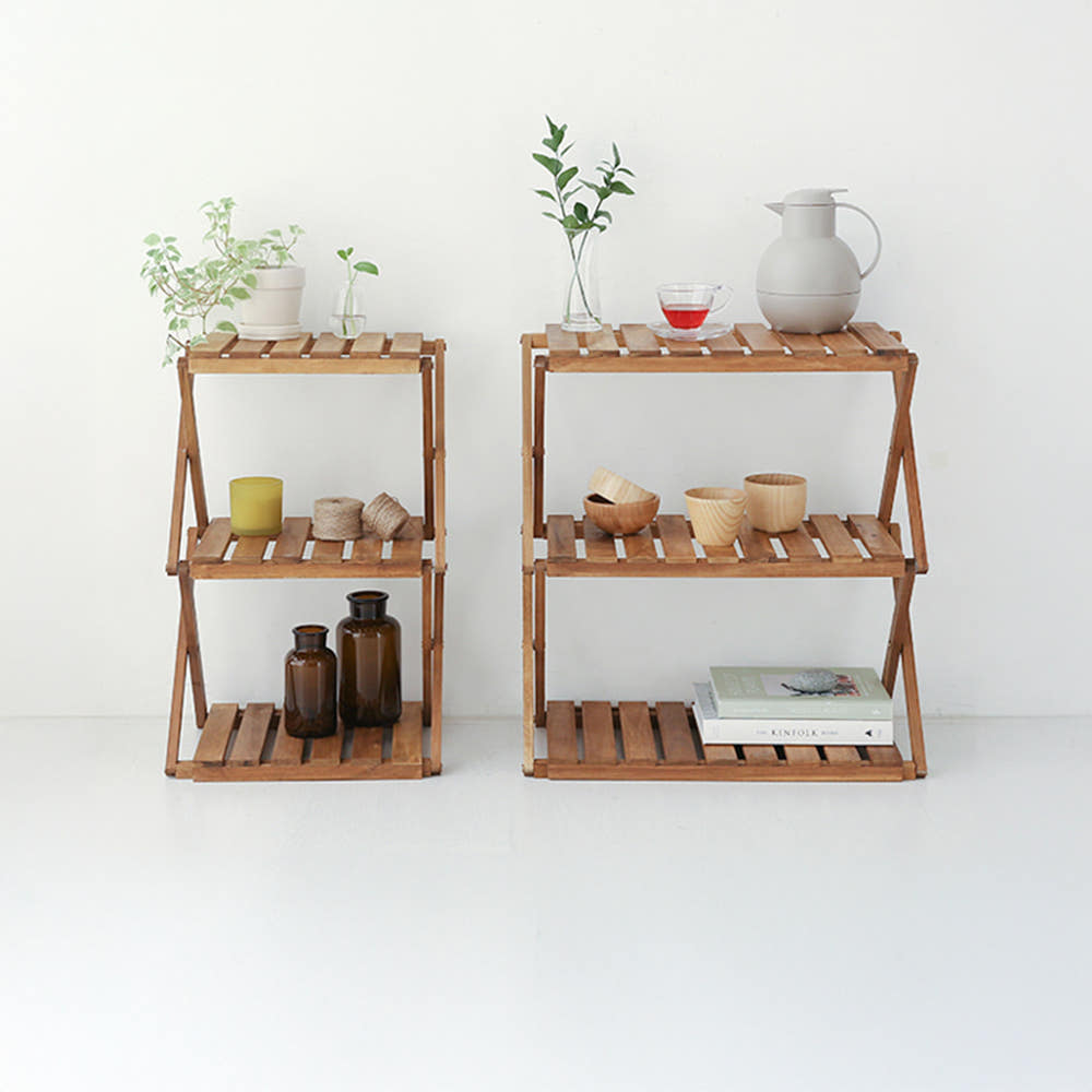 DUGLAS 선반 600 넓은 600x305x650mm, 3단, 아카시아 4736.6284 - 상세 이미지 5