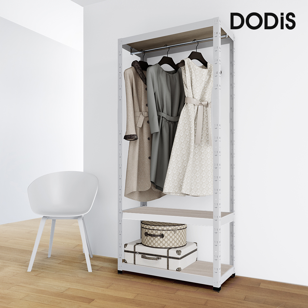 스마일랙 시스템 행거 스탠드 옷걸이 드레스룸 고정식 행거 올인원 반조립 8006002100