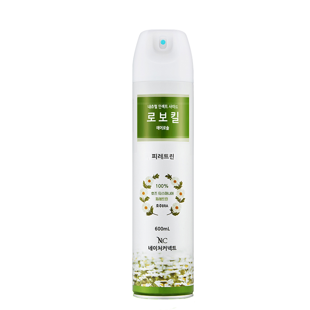 로보킬+로보킬대롱형600ml 국화꽃 피레트린 살충제 좀벌레 먼지다듬이 빈대 퇴치제 퇴치약 이미지 2