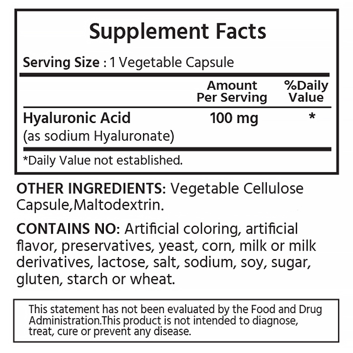 마이라이프내추럴스 히알루론산 프리미엄 100mg 알약 120캡슐, 3개 - 상세 이미지 2