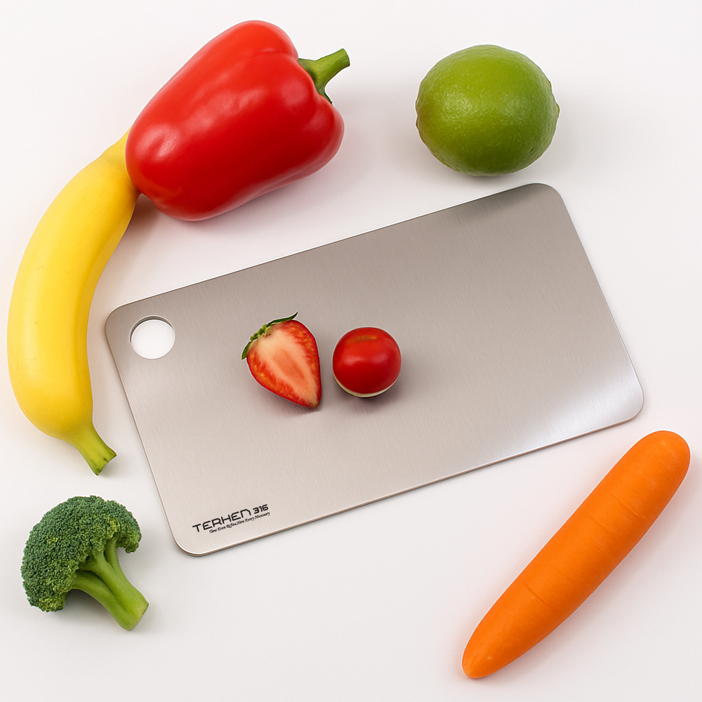 테르헨 316 스테인레스 도마 20x12cm, 미니 캠핑도마