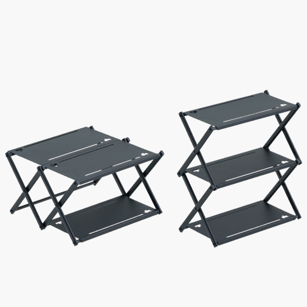 로고스 커스텀 랙 캠핑 테이블 선반 접이식 폴딩 좌식 미니