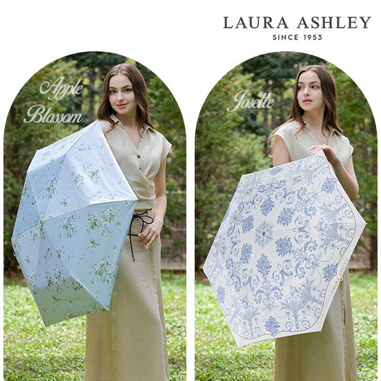 로라애슐리 프리미엄 암막 3단 양산 우산 2종세트(조세티+애플블라썸) 양우산