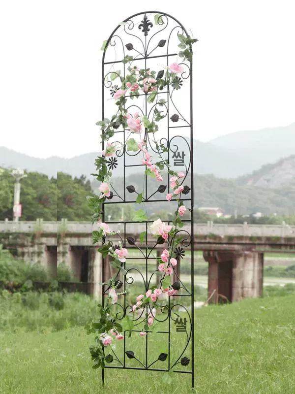 펜스 정원 아치 장미 조경 식물지지대 지주대 A 50x180cm 화이트 - 상세 이미지 4