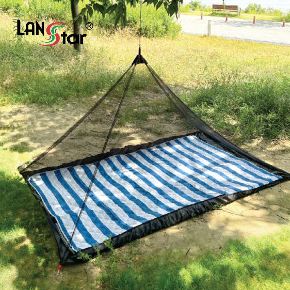 야외 모기장 휴대용 여행용 1인용 캐노피 캠핑 텐트 러브버그 해충망 (LS-PFROG)