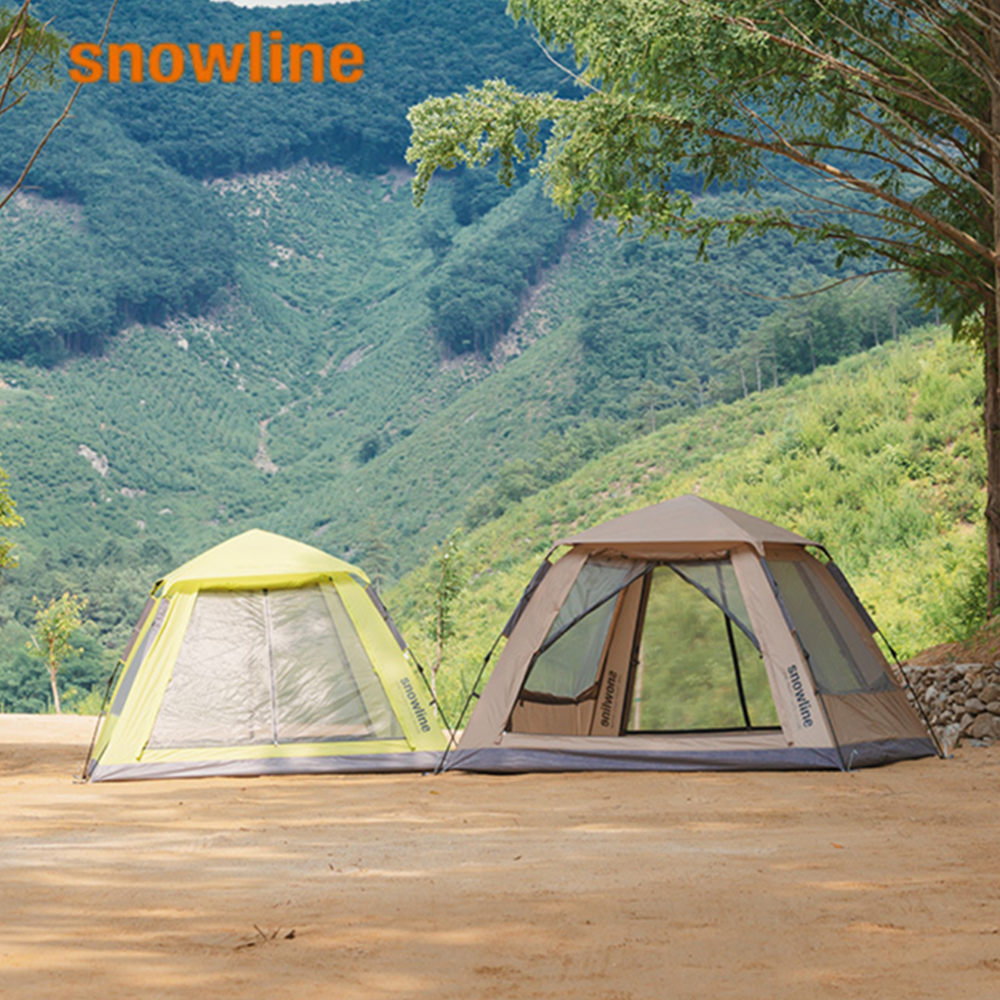스노우라인 원터치텐트 원터치오토쉐이드 그늘막텐트 캠핑 팝업 해변 거실 오두막 피크닉 여름