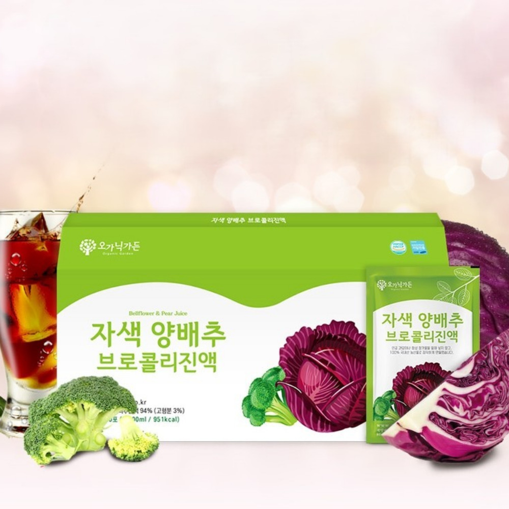 오가닉가든 자색양배추 브로콜리 진액 속편한 빨간 양배추즙 속쓰림 30포, 1개 - 상품 이미지