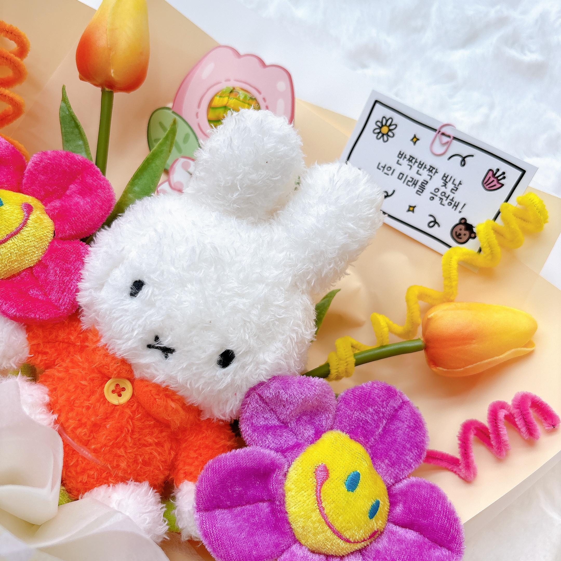 miffy 미피 인형꽃다발 발표회 생일 연주회 입학식 졸업식 대학생 인형선물 - 상세 이미지 2
