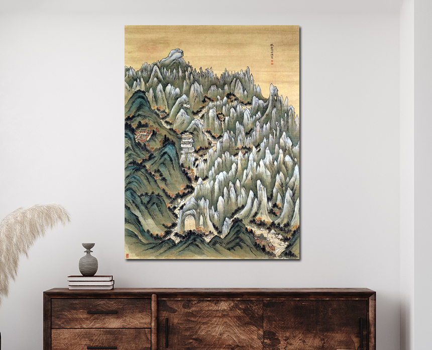 겸재 정선 풍악내산총람 금강산 그림 한국화 진경산수화 소형 - 상세 이미지 4