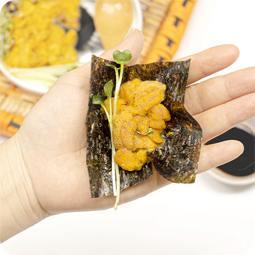 프리미엄 보라성게알 우니 100g/ 탱글한 식감과 바다의 풍미 가득 이미지 6