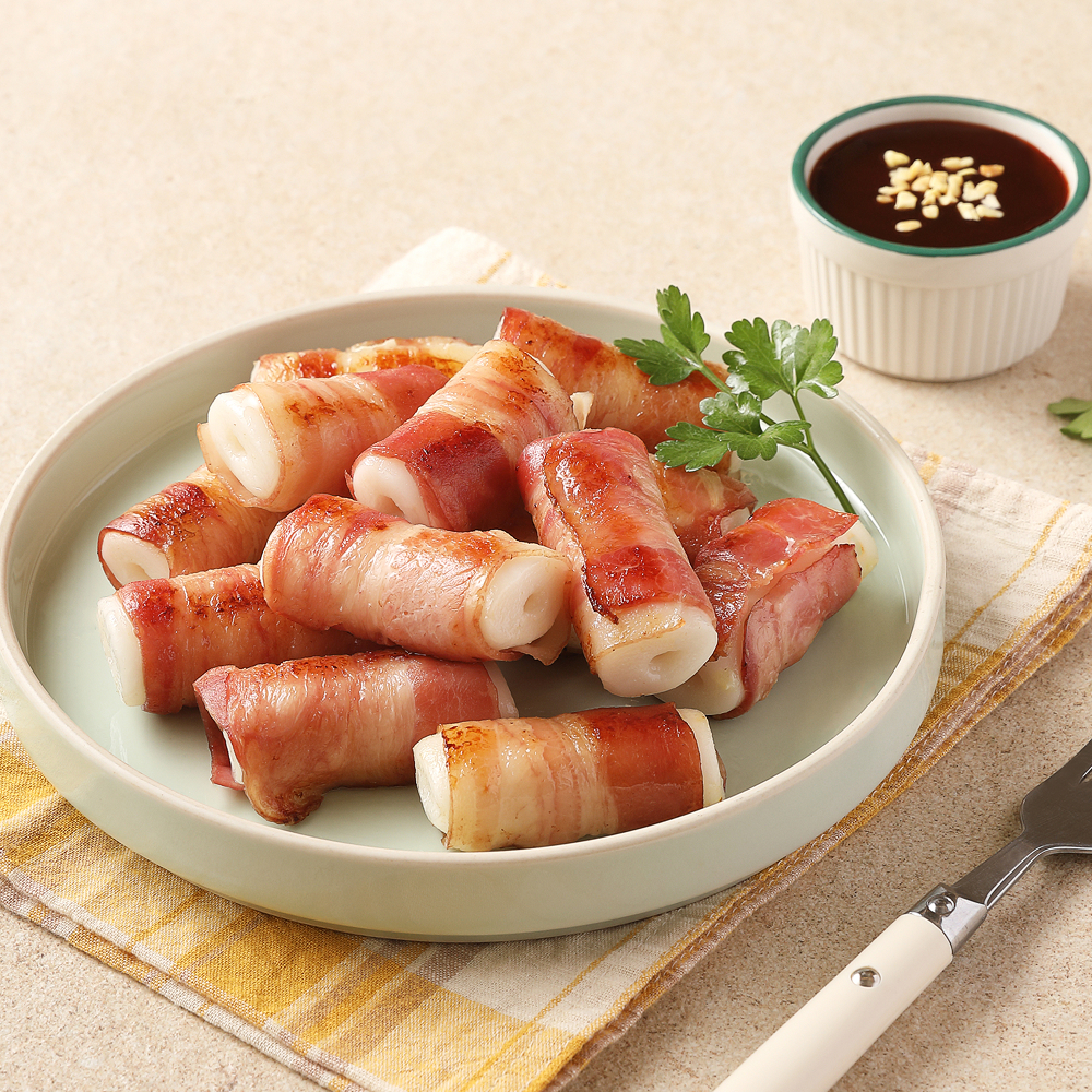 [푸딩팩토리] 베이컨 먹은 떡말이 1.12kg (28g x 40ea) 5분조리 아이반찬 이미지 6
