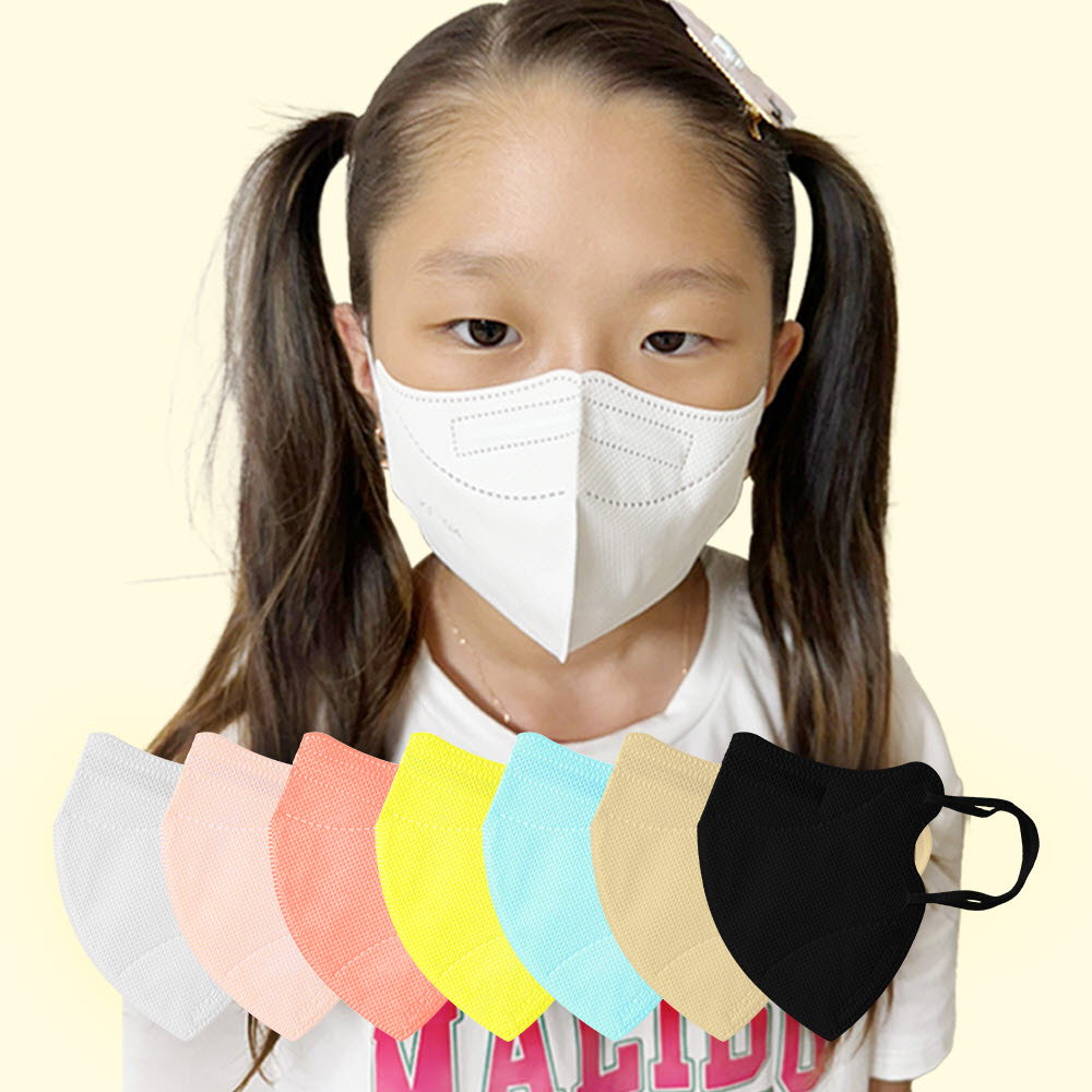 올레썸 KF94 어린이 마스크 100매 새부리형 유아 마스크