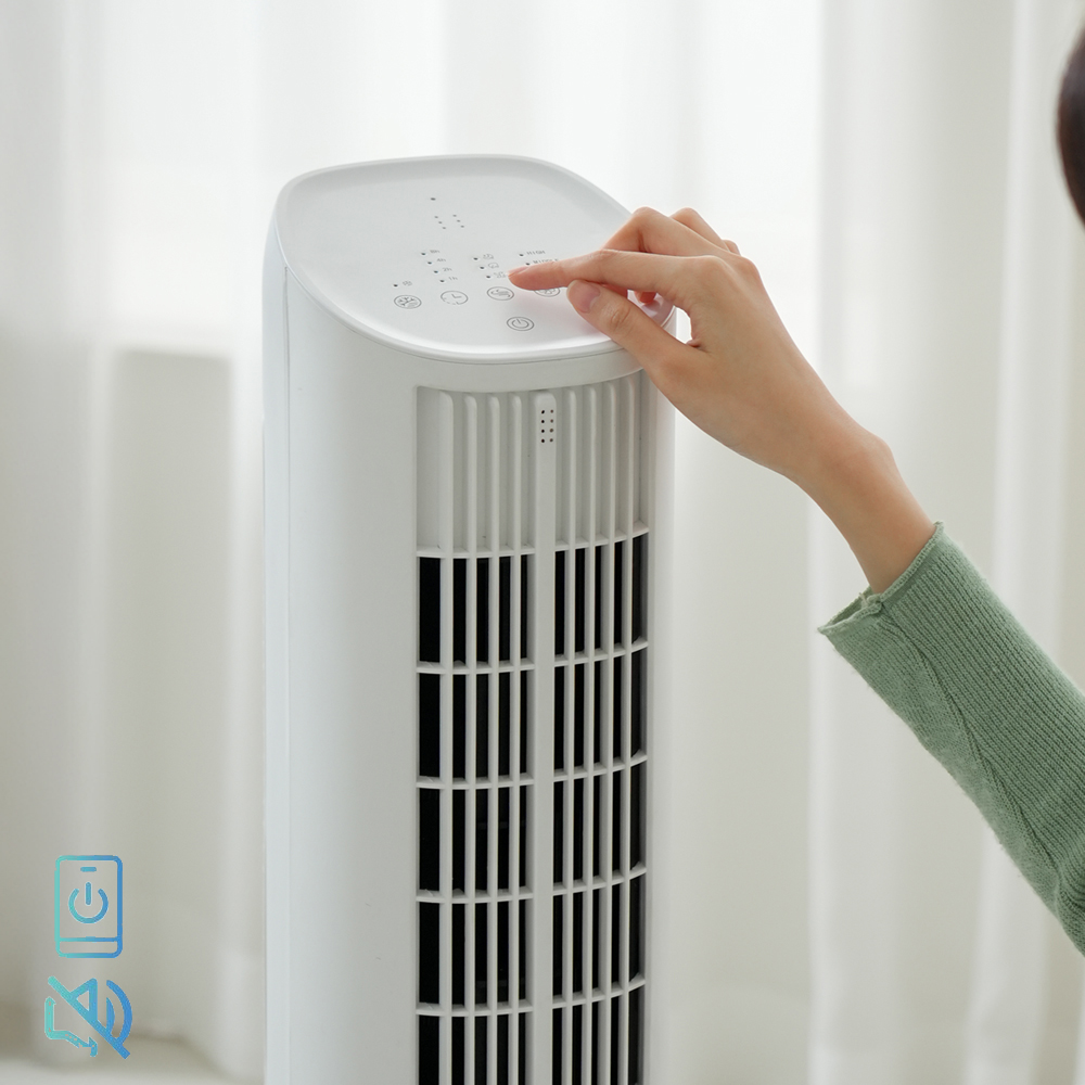 한경희 4L 타워형 냉풍기 저소음 대용량 이동식 에어쿨러 리모컨 - 상세 이미지 2