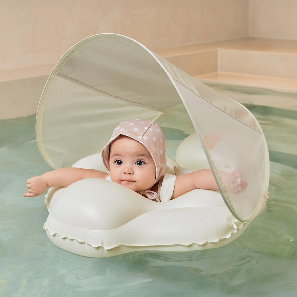 스윔어바웃 돌 아기 유아 튜브 밍곰 스위밍 뒤집힘방지 감성 물놀이 그늘막 보행기튜브