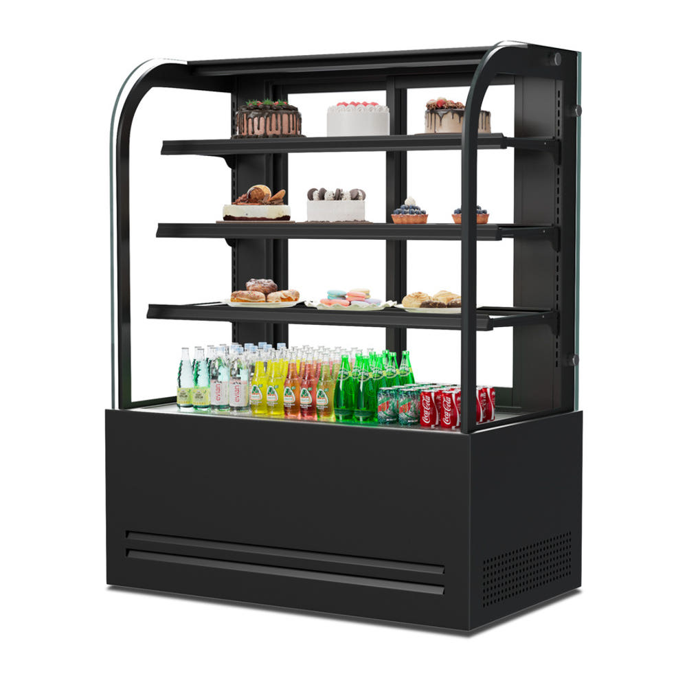 제과점 케이크쇼케이스 1200 뒷문형 곡선 4단 디저트카페 쇼케이스냉장고 : 신일N위시웨이