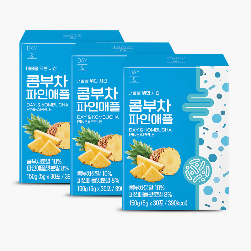 [3+1] 데이앤 콤부차 5g 파인애플, 10개입, 3개