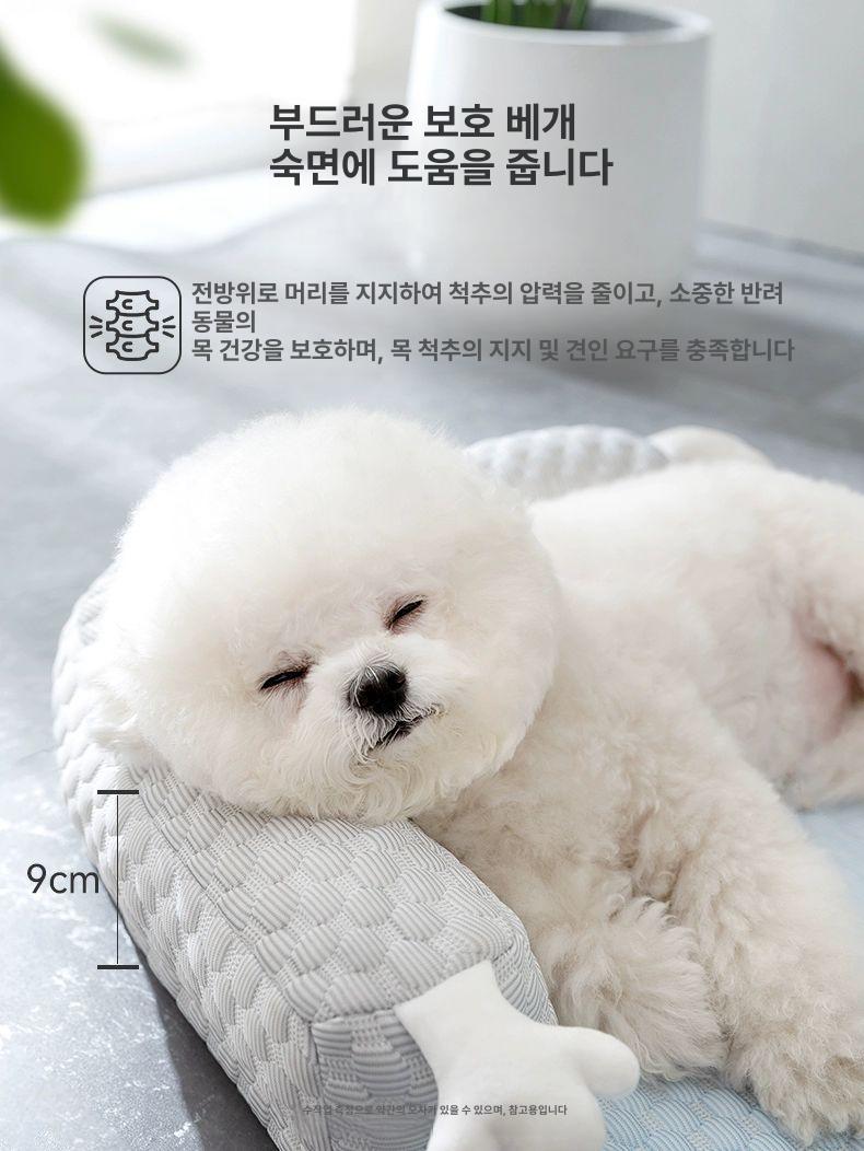 강아지방석 쿨쿠션 고양이침대 시원한 쿨매트 여름 반려견 애견방석쿠션 1.방디 블루 대눈 괴물 시리즈 - 상세 이미지 4