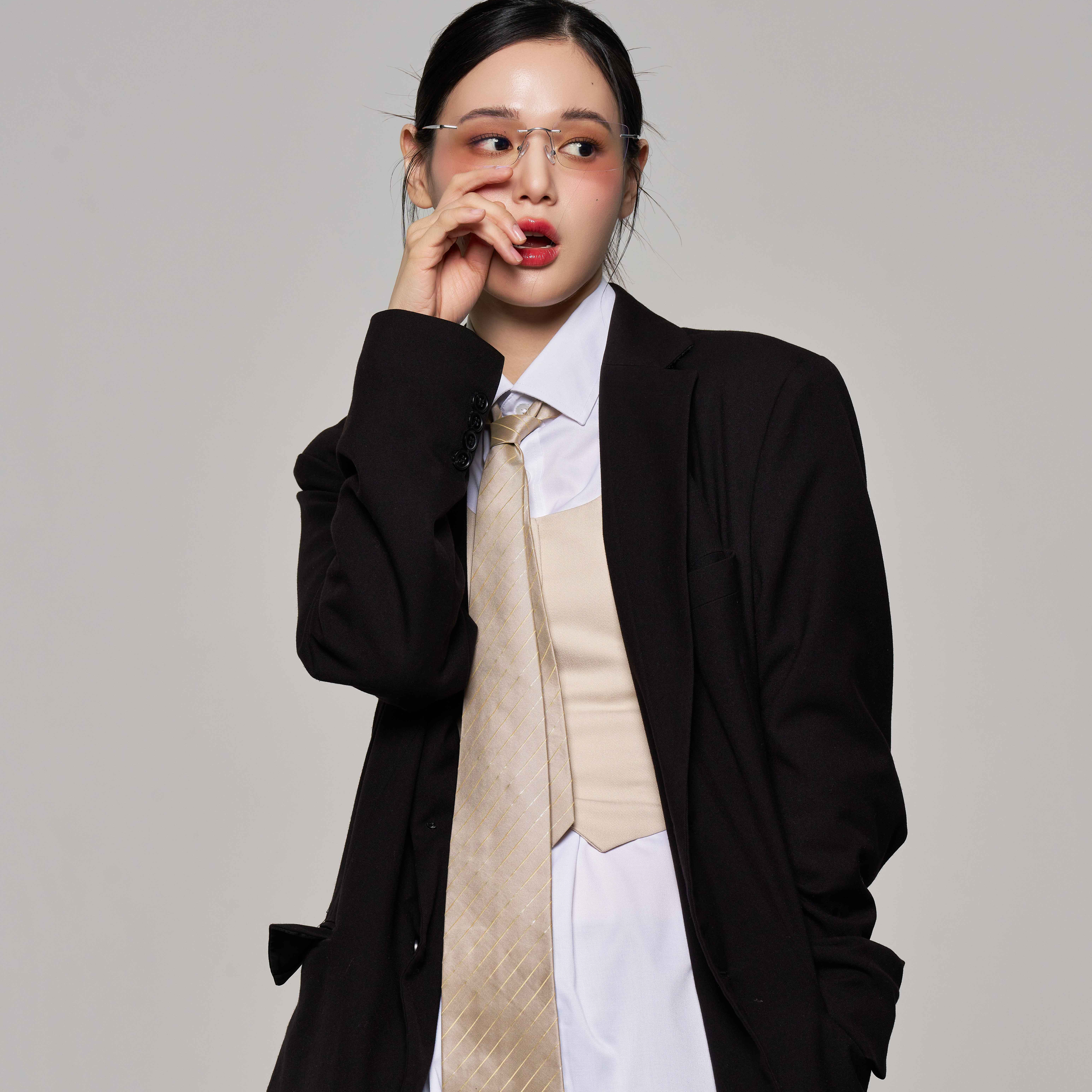 긱시크 안경테 사각 투명 무테 안경 빈티지 가벼운 블루라이트차단 PC 모니터 보호