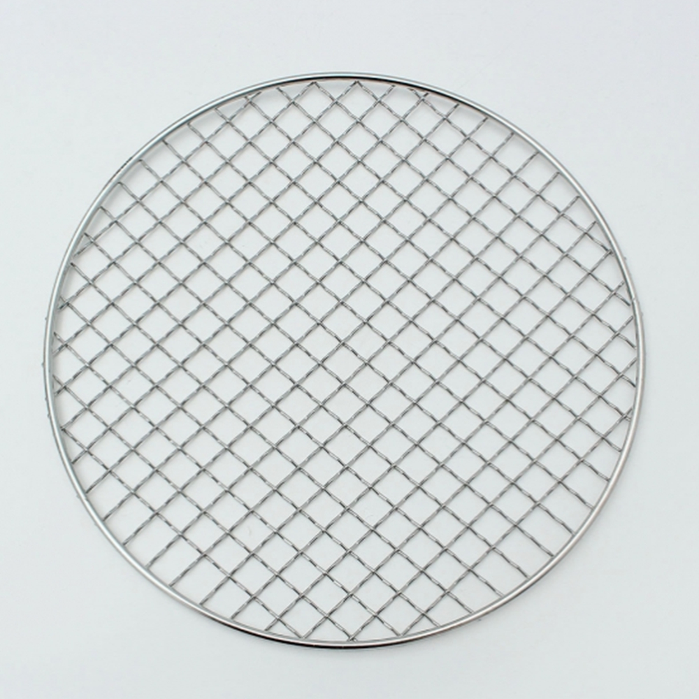 캠핑 화로석쇠 스텐 원형석쇠 조개구이 꼬치 그물 불판 24cm