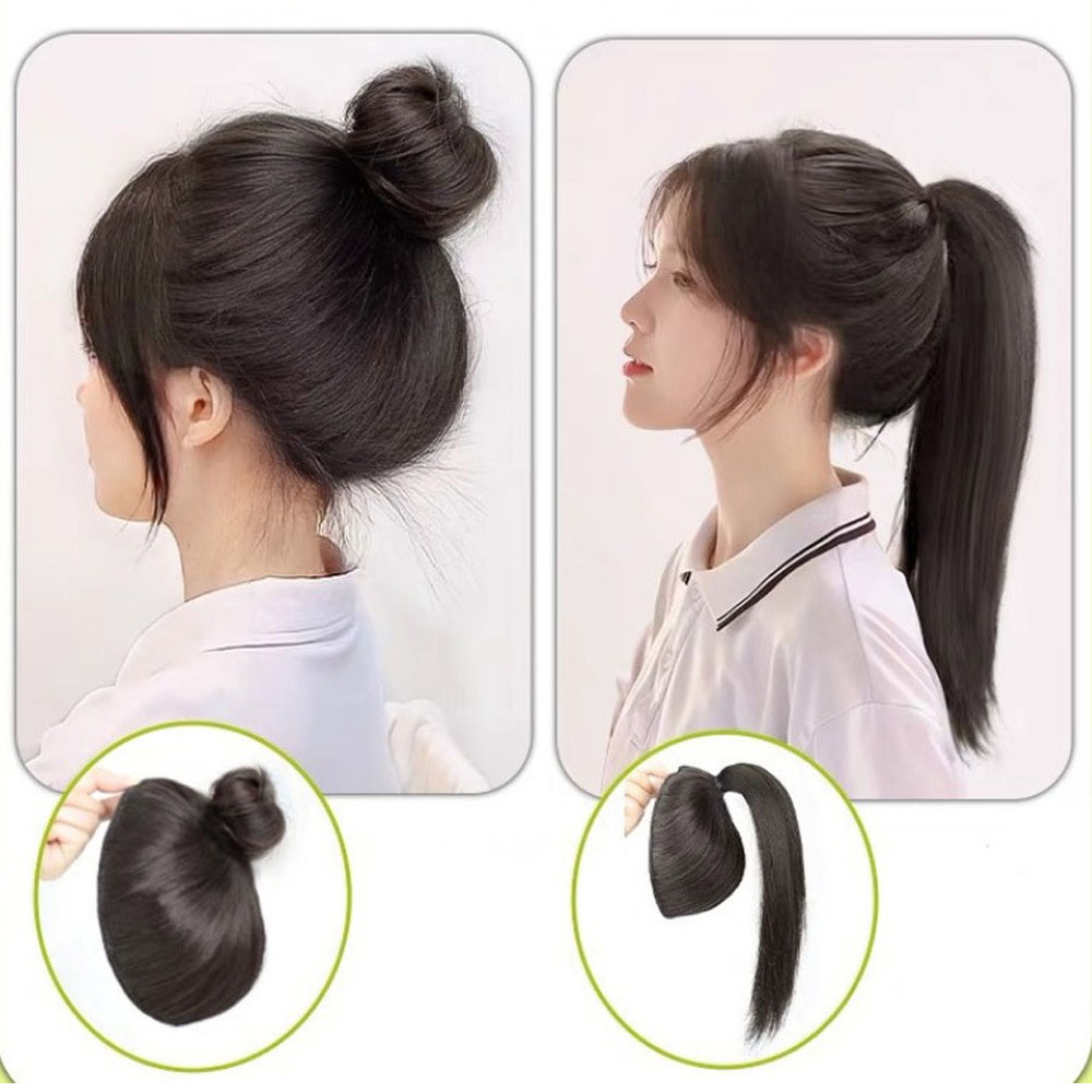 뒷머리 포니테일 머리뽕 올림머리 볼륨 패드 뒤통수 가발 - 상세 이미지 2