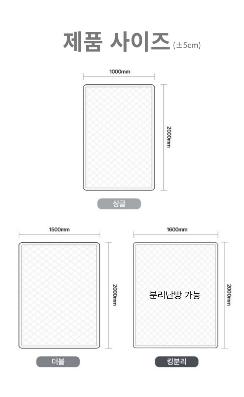 몽비오스 카본 탄소매트 전기매트 전자파없는 그래핀 온열매트 침대 전기장판 싱글 1인용 판매처 상세 정보 이미지 3