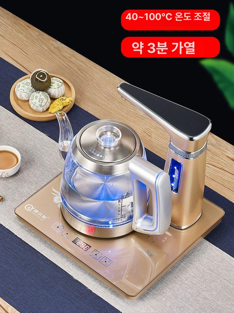 차탕기 티포트 냄비 유리 분유포트 모던 티메이커 아이보리 화이트 - 상세 이미지 2