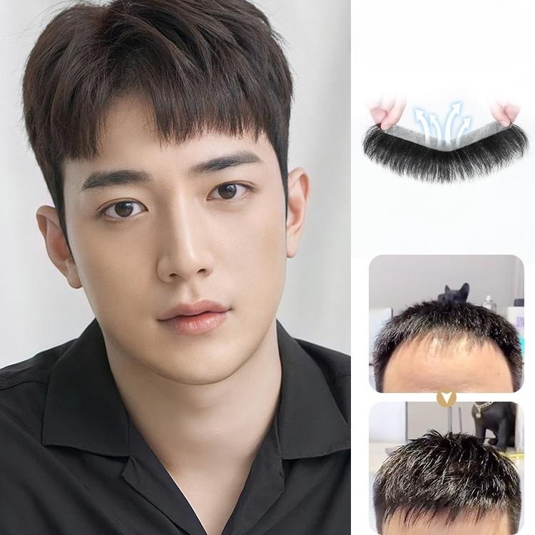 남자앞머리가발 정수리 윗머리 앞머리가발 남자 - 상품 이미지