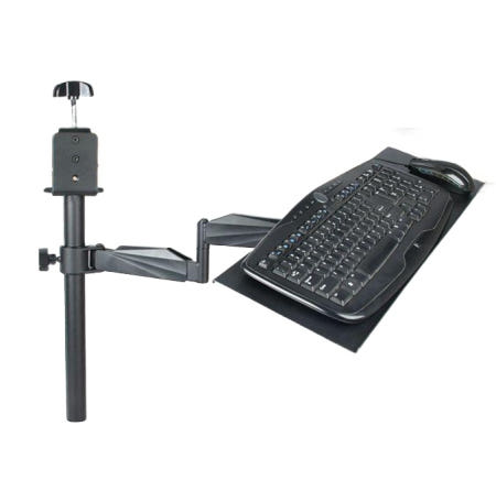 키보드 거치대 테이블 트레이 선반 넓히기 레일 각도조절 슬라이드 브라켓