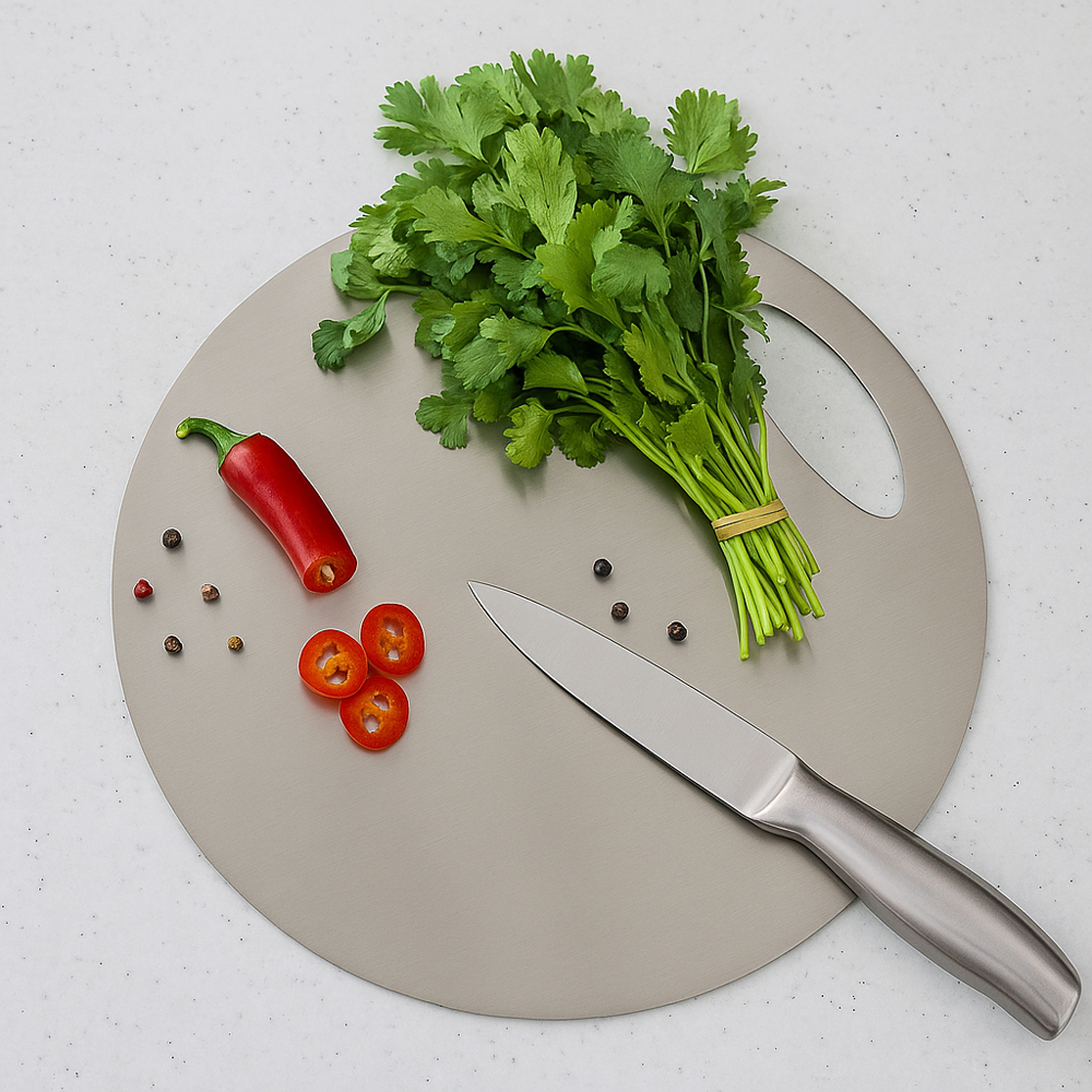 테르헨 316 스테인레스 도마 25cm, 정원핸들형