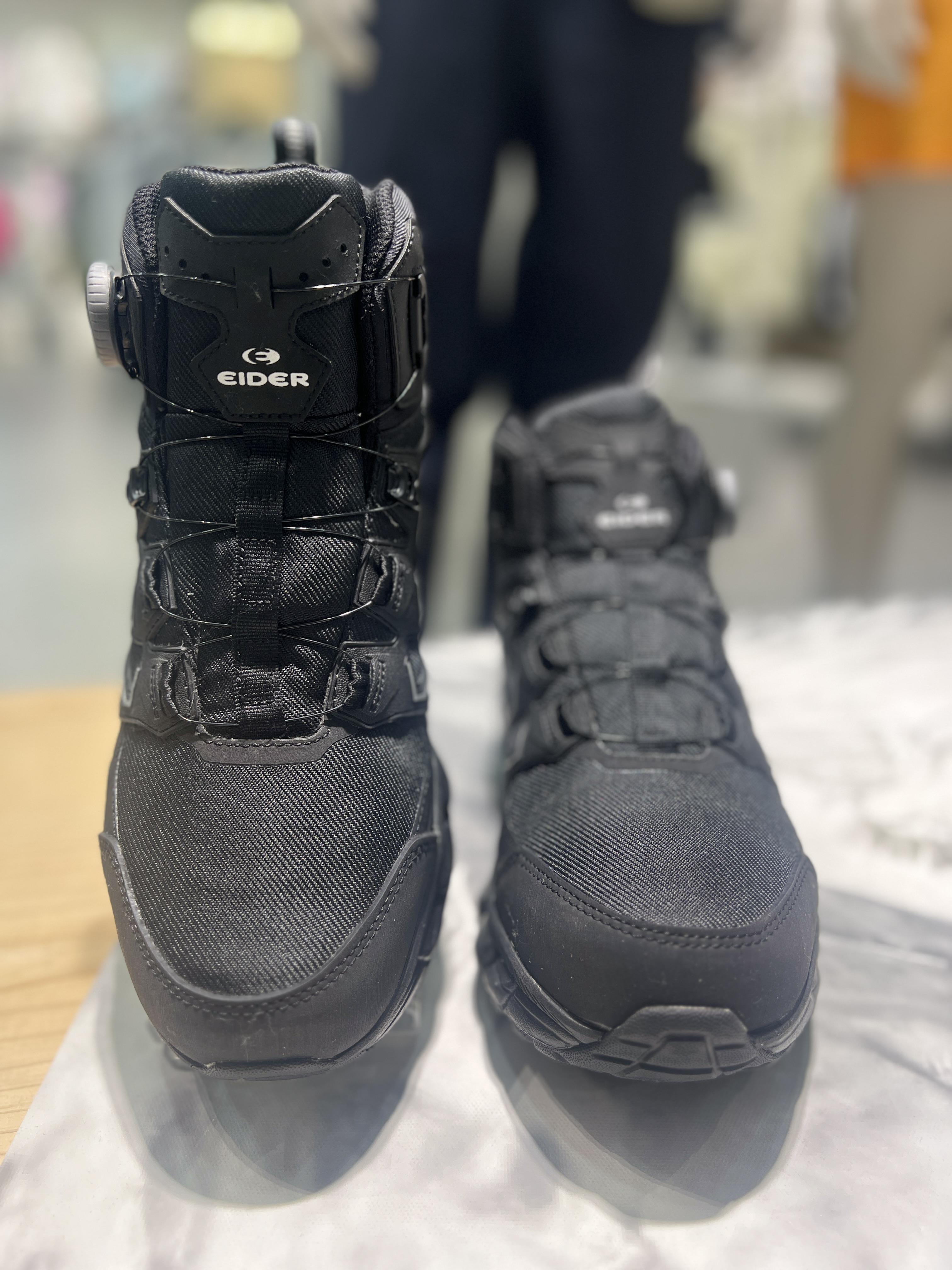 아이더 남성 고어텍스 트레킹화 방수 등산화 BOA 다이얼 블랙 접지력 MF24G01