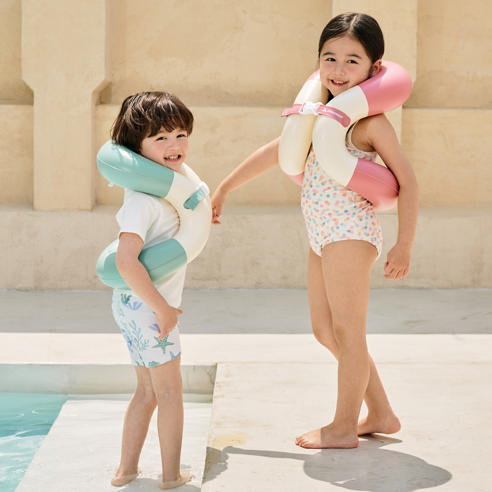 스윔어바웃 클래식 넥 튜브 어린이 구명조끼 부력보조복 아동 유아 물놀이튜브 25kg