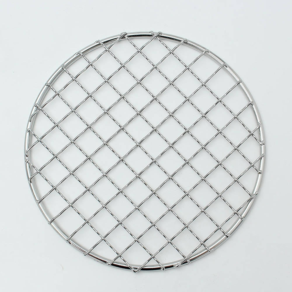 캠핑 원형석쇠 스텐 미니석쇠 바비큐 꼬치 고기불판 15cm