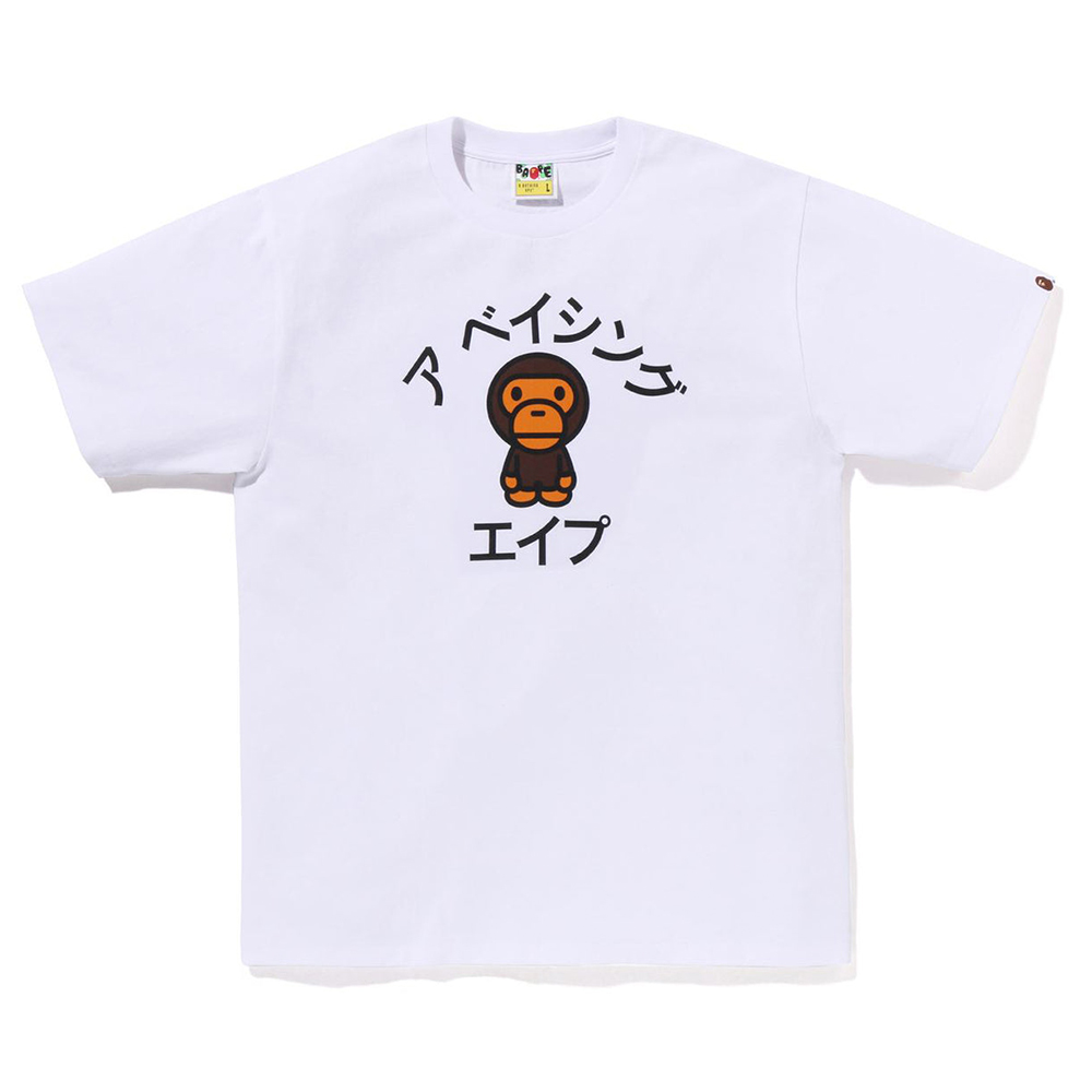 베이프 반팔티 BABY MILO COLLEGE TEE 2L22-110-007 - 상품 이미지