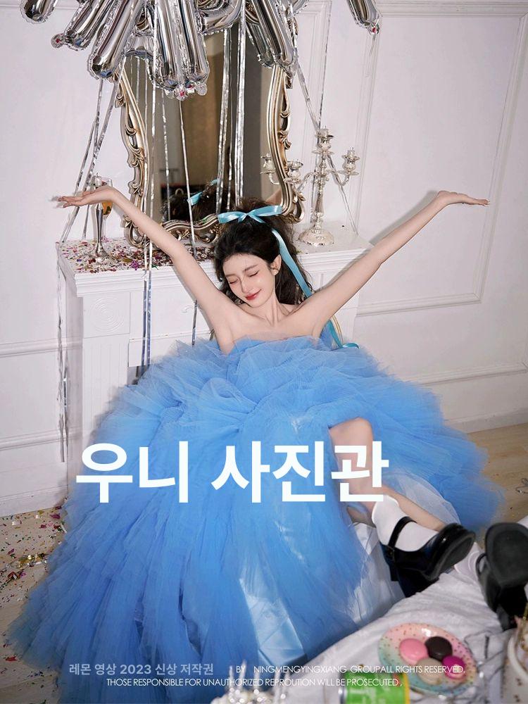 빈티지 웨딩드레스 복고 웨딩 촬영 스튜디오 테마 26호 핑크 스커트 프리사이즈 - 상세 이미지 3