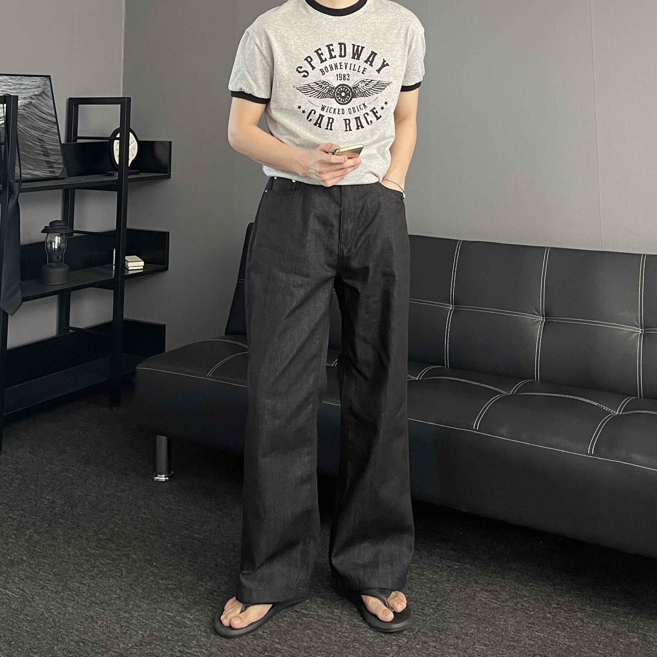 머슬핏반팔 남자링거티 20수반팔티 이미지 6