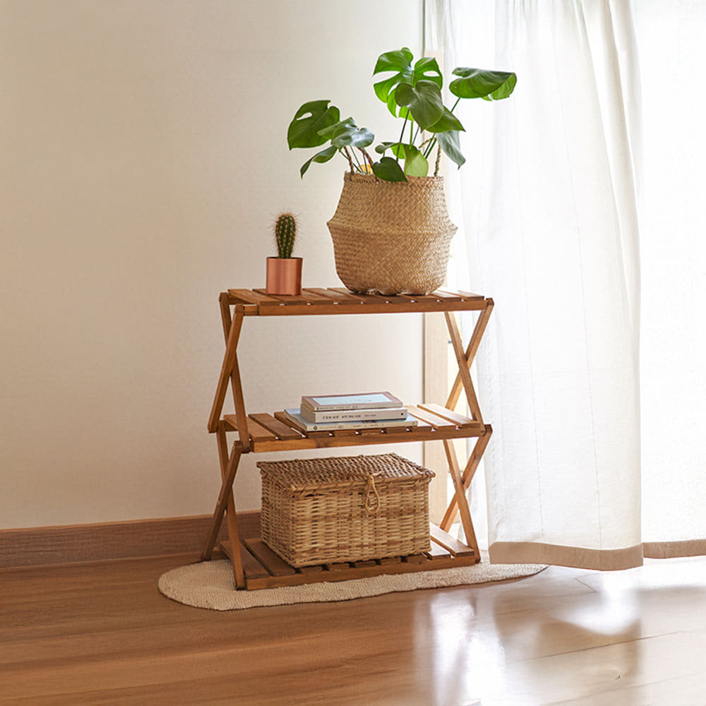 DUGLAS 선반 600 넓은 600x305x650mm, 3단, 아카시아 4736.6284 - 상세 이미지 2