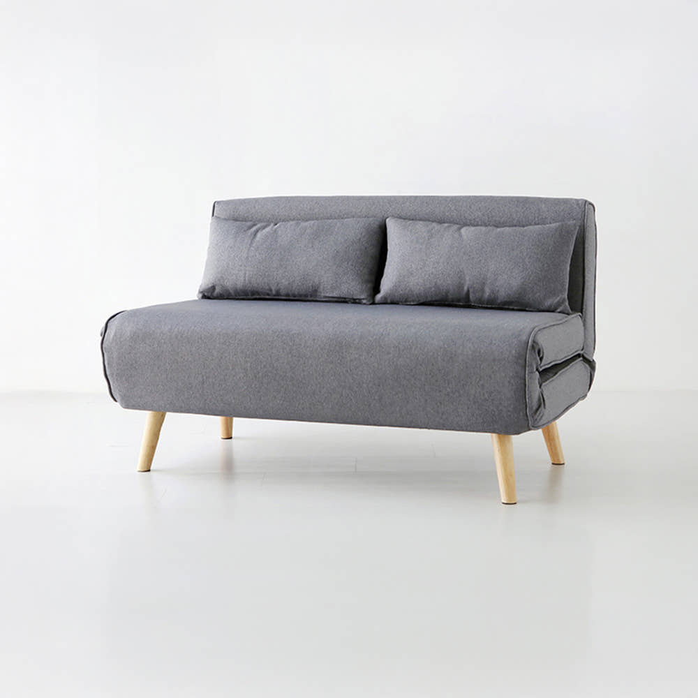 FOLDI 2인 소파베드 스툴미포함, 라이트그레이 9237.4888, 2인용