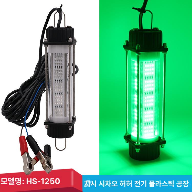 120W 수중 집어등 방수 LED 조명 낚시 수족관 어항 수초 유인등 고출력 120W 녹색 7m - 상세 이미지 3