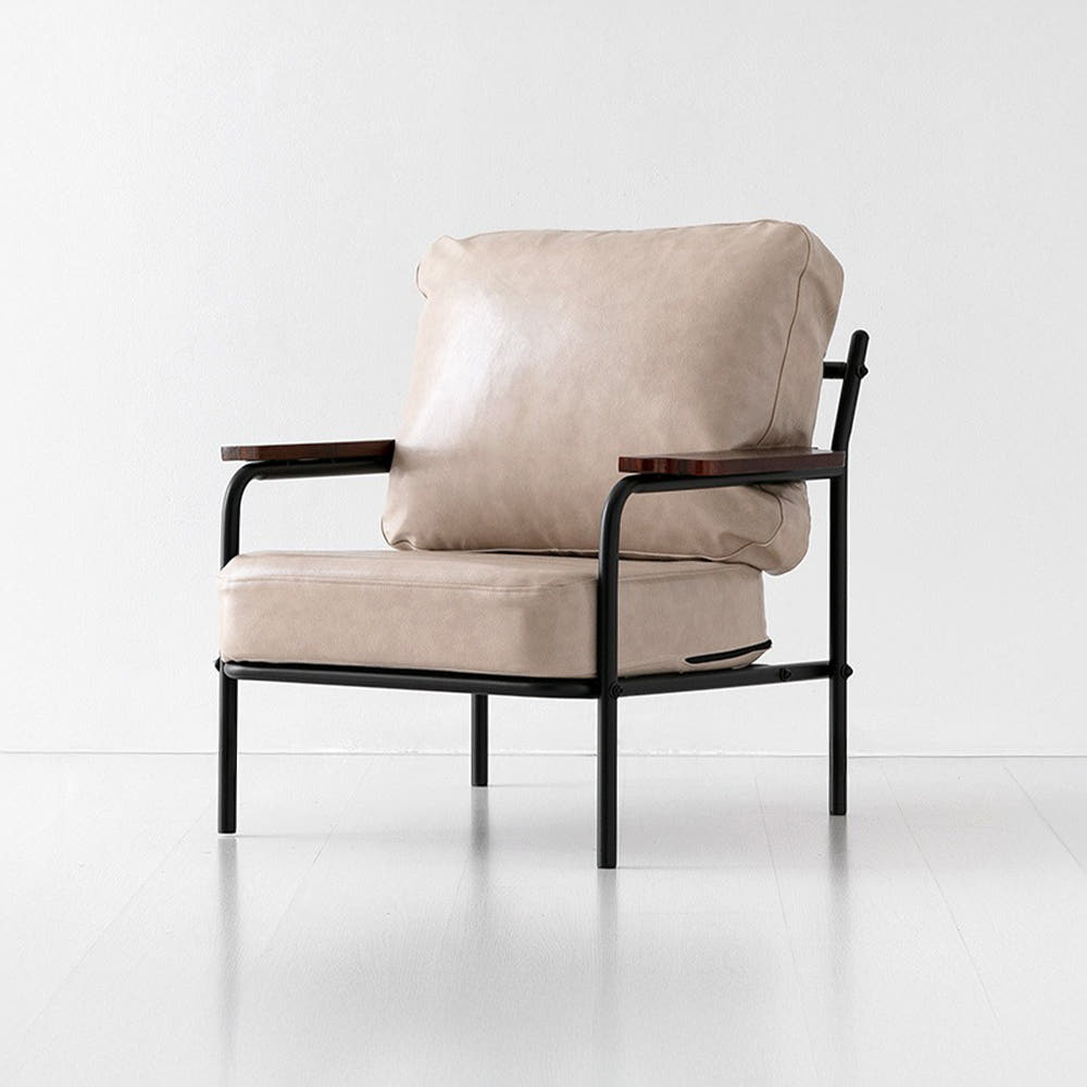 DELU 1인소파 1665 스툴미포함, 크림 3474.3849, 1인용