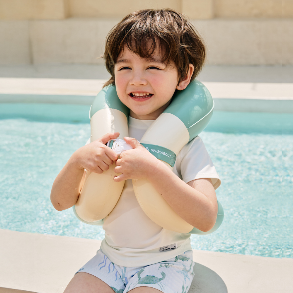 스윔어바웃 클래식 넥 튜브 어린이 구명조끼 부력보조복 아동 유아 물놀이튜브 25kg