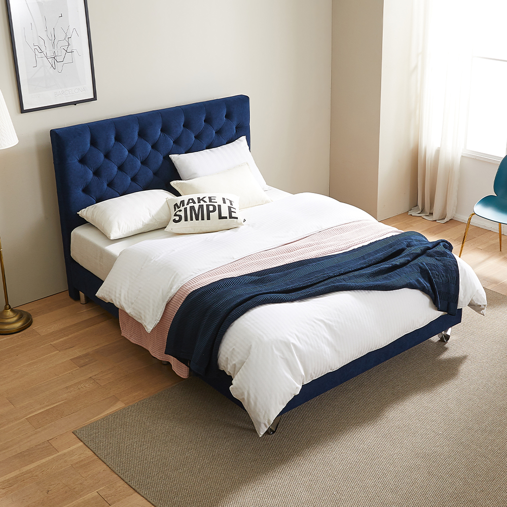 라라코 아쿠아텍스 패브릭 슈퍼싱글 호텔식 부부 트윈 침대 프레임 SS sk