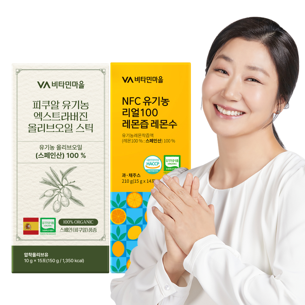 [1+1 올레샷 SET] 비타민마을 피쿠알 유기농 엑스트라버진 올리브오일 + NFC 유기농 100 레몬즙 150ml, 1개 - 상품 이미지