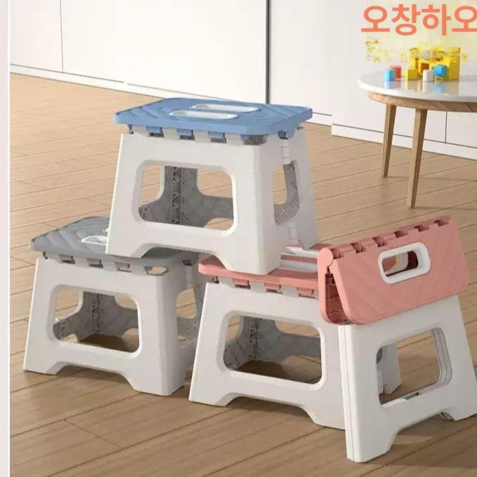 스툴 욕실 접이식 샤워의자 화장실의자 기본형 목욕탕 블루-중형 - 상세 이미지 2
