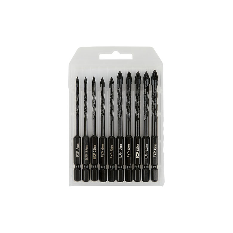이엑스파워 만능드릴비트세트 M3,3.2,3.5,4,5,6,6.5,8mm10pcs EMD-10S - 메인 이미지