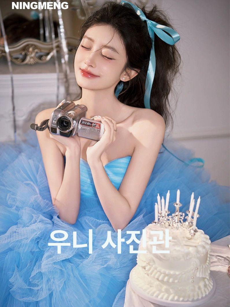 빈티지 웨딩드레스 복고 웨딩 촬영 스튜디오 테마 26호 핑크 스커트 프리사이즈 - 상세 이미지 4