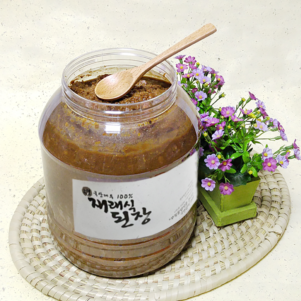고령 국산 시골 전통 재래된장 재래식 집된장 2kg 이미지 2